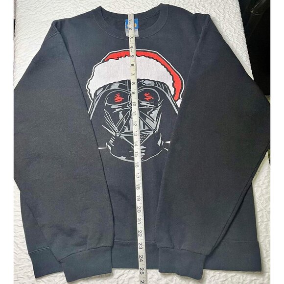 Star Wars Jerzees Darth Vader Christmas Sweatshirt Unisex Black Long Sleeve MED - Picture 3 of 4